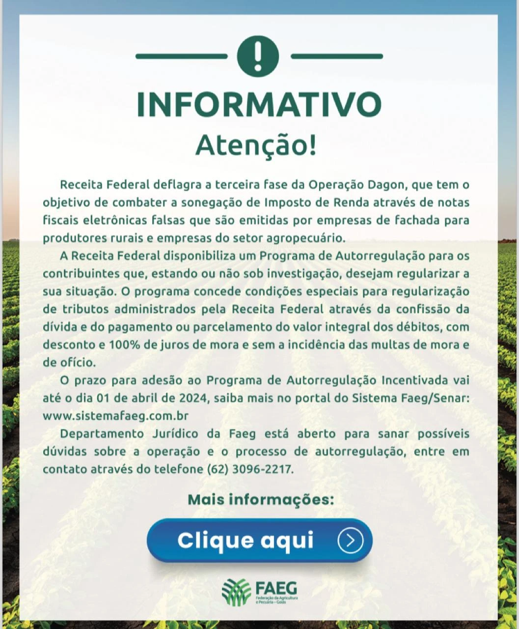 Leia mais sobre o artigo Alerta para evitar multas por fraudes: autorregularização incentivada junto a Receita Federal vai até o dia 01 de abril